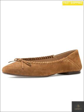 Leather Ballet Flats Cushioned Slip-On Comfort Shoes